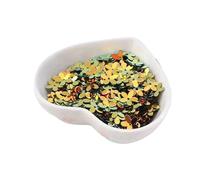 PVUVTNAHW Paillettes dorate/opache da 100 g, 10 mm, for fiori, da cucire, in PVC, a cinque dita, for fai da te, accessori for matrimoni(JG Blackish)