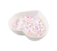 PVUVTNAHW Paillettes dorate/opache da 100 g, 10 mm, for fiori, da cucire, in PVC, a cinque dita, for fai da te, accessori for matrimoni(AB Transparent)