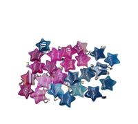 PVUVTNAHW Pendenti con ciondoli a forma di stella di agata striata in pietra naturale assortiti da 50 pz/lotto for la creazione di gioielli fai da te(Mix2)