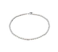 PVUVTNAHW Perle d'acqua dolce naturali Collana a forma di riso Piccole perle 4.5-5.5mm Gioielli a catena in argento sterling 925 for le donne