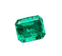 PVUVTNAHW Perline di pietra smeraldo coltivate in laboratorio di colore verde, taglio brillante, for la creazione di gioielli, orecchini pendenti e materiali(4x6mm(0.45-0.55ct))