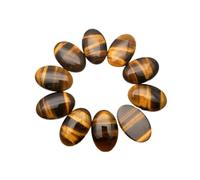 PVUVTNAHW Pietra naturale, 12-50 cabochon occhio di tigre, 30 x 40, 20 x 30, 25 x 18, 13 x 18, 10 x 14 mm, per la creazione di gioielli, accessori per collane senza foro (12 pezzi, 20 x 30 mm)