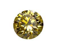 PVUVTNAHW Pietra preziosa di moissanite giallo limone taglio rotondo, diamante coltivato in laboratorio for ciondoli fai da te, creazione di gioielli da donna(6.5mm-1.0ct)