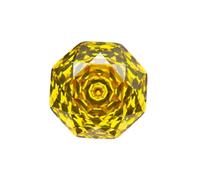 PVUVTNAHW Pietre preziose sciolte in zirconia cubica 5A taglio ottagonale giallo dorato for la creazione di gioielli(12.0mm)