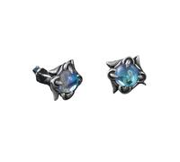 PVUVTNAHW Stile gotico in argento sterling 925 creativo retrò artigli malvagi occhi orecchini a bottone gioielli da strada punk for uomo donna