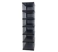 PVYGDXYI Scarpiera organizer per scarpe con ante, autoportante, con grande capacità, pieghevole, per ingresso e armadio (nero, 105,5 cm)