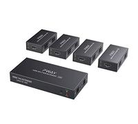PW-HTS0104(POC) 1X4 Splitter HDMI Extender Over Cat6 Ethernet cavo con Senza ritardo telecomando a 50m/165ft a 1080P（1 In 4 Out）