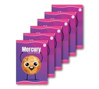 PW Physics Wallah - Quaderno per bambini con 172 pagine, linea singola, set da 6 pezzi, colore: Mercurio