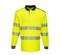 PW3 Hi-Vis Polo Shirt L/S - Color: YeNa - Talla: 5XL