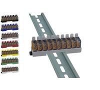 PW3D - Supporto "413max" per Wago 221-413 su binario/parete, grigio (P)