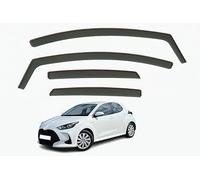 PWBYU Deflettori Finestrini Auto per Toyota Yaris 5-Door Hatchback 2021-2024,Finestrino Laterale Visiera Deflettori Antipioggia Frangivento