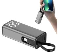 Pwer Bank portatile - 5000 mAh Compact mni Powerbank - caricatore rapido USB C | Caricatore di backup leggero per telefoni di tipo C, smartphone andrid, alimentazione di emergenza, On-The-G
