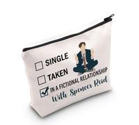 PWHAOO Criminal TV Show Ispirato Regalo Fictional Relazione con Spencer R Makeup Bag Crime Show Fan Cosmetic Bag TV Merch, Spencer R M