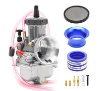 PWK - Kit carburatore da 34 mm per moto da corsa, con filtro dell'aria, collettore di aspirazione, universale, per pit bike da 250 cc a 350 cc, motocross, enduro, on/off, strada, ATV, quad scooter (34