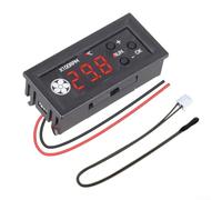 pwm - Regolatore di temperatura ventola DC 12 V con display digitale e sensore, controllo automatico della velocità per sistemi di raffreddamento CPU del PC, modulo termostato regolabile (A)