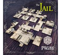 PWORK WARGAMES The Jail (La Prigione) - 3D tactical maps RPG fantasy dungeon tiles - mappe tattiche 3D modulari in MDF 3mm