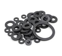 PWQBABJWL 10 guarnizioni piatte in gomma nera per tubo, rondella di tenuta per rubinetto idraulico, O-ring impermeabile, M2, M3, M4, M6, M8, M10, M12. (8x15x2mm)