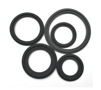 PWQBABJWL Raccordi Hardware 5 Pezzi 10 Pezzi Guarnizione ad Anello FKM OD25,2 mm OD50,5 mm OD64 mm Guarnizione di Tenuta Sanitaria for Alimenti a Tre Clip Guarnizione Meccanica(10 PCS,140mm-155mm)