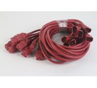 PWR-94JL-52RD-006F 1.8m 300V Alimentatore AC Cavo Filo Rosso (Qty 10) C14 To C19