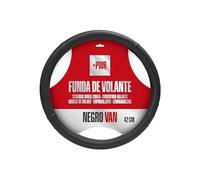 +PWR Car Parts Coprivolante modello Van Nero Universale per volanti di furgoni da 42 cm. Antiscivolo. Realizzato in 50% PVC + 50% TPE di alta qualità.