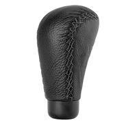 +PWR Car Parts Pomello universale del cambio Modello Class Similpelle nera con cuciture nere. Senza grilletto. Design elegante e sportivo.