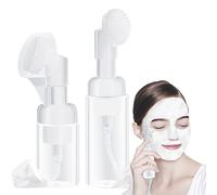 Pwsap 2 dispenser a pompa, 30/60 ml, bottiglia per schiuma di sapone, mousse, detergente per il viso, dispenser con testina in schiuma di silicone, adatto per lavare il viso