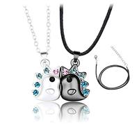 Pwsap 2 Pezzi Collana Dell Amicizia, Bff Collane a Catena con Unicorno, Collana Magnetica per Coppia per Lui e per Lei, Amicizia Gioielli Regali per Bambini, Migliori Amici, Coppie, Famiglie