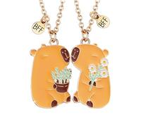 Pwsap Carine Collana Dell Amicizia per 2, BFF Dorata Collane a Pendente con Capibara, Best Friends Forever Collane Magnete, Regali di Gioielli di San Valentino per Bambini Madre Ragazze Amici Sorelle