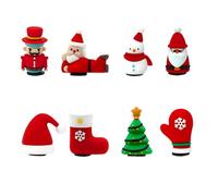 Pwsap Ciondoli a Tema Natale per Jibbitz Crocs, Xmas Regalo