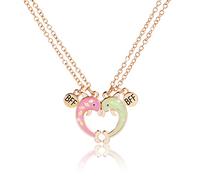 Pwsap Collana Dell Amicizia per 2 Bimba, Bff Collane a Catena con Ciondolo Delfino in oro, Best Friends Forever Collane Magnete, Amicizia Gioielli Regali per Bambini Madre Amici Sorelle