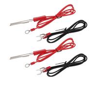 Pwshymi 2 Set Connettori a Gancio in Acciaio Inossidabile, Connettore a Nastro per Recinzione Elettrica Terminale M8 per Ranch di Bestiame, con Picchetto a Terra