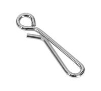 Pwshymi 50/100 Pezzi di Pesca Girevole Esche connettori Accessori Attrezzatura da Pesca in Acciaio Inox Pesca a Mosca Canna Rotante Girevole(3#-100 pz)