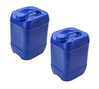 Pwshymi Barile Impilabile in Plastica da 10 Litri per Stoccaggio di Liquidi di Scarto per Uso in Laboratorio HDPE con Coperchio a Vite e Maniglia 2 Pezzi