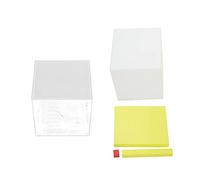 Pwshymi Blocchi di Conteggio Colorati, Sussidi Didattici per la Geometria | Plastica resistente, Apprendimento interattivo, Calcolo del volume, Scatola portaoggetti inclusa