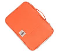 Pwshymi Borsa Portadocumenti A4 Portfolio Organizer con Cerniera Design Multitasche Impermeabile per Notebook, Telefono Cellulare, Viola, Caratteristica Portatile, Facile da