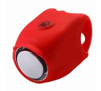 Pwshymi Campana per bicicletta Campana per bicicletta elettrica Campana per manubrio bicicletta Campana elettronica impermeabile (Rosso) Bicyclebell