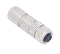 Pwshymi Connettore M12 Tipo Diritto Ignifugo Impermeabile a 4 Pin per Dispositivi Elettronici Sigillati, Costruzione in Ottone e Rame Fosforoso