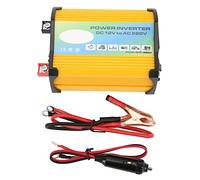 Pwshymi Convertitore di Potenza a Onda Sinusoidale Modificata da 300 W, Leggero e Durevole con Doppie Porte USB per Viaggiare All'aperto (Giallo)