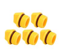 Pwshymi Coperchio Olio Universale 5 Pezzi Tappo di Riempimento Olio Resistente All'usura in ABS Durevole per Fuoribordo a Quattro Tempi Hidea Giallo