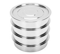 Pwshymi di Drenaggio Efficiente del Vassoio di Germinazione in Acciaio Inossidabile da 6,7 pollici per il Giardinaggio Biologico Domestico (4 livelli)