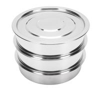 Pwshymi di Drenaggio Efficiente del Vassoio di Germinazione in Acciaio Inossidabile da 6,7 pollici per il Giardinaggio Biologico Domestico (3 strati)