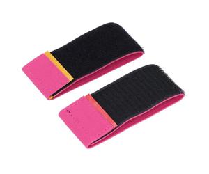 Pwshymi Fasce per Ginnastica Sulle dei Piedi, Comode e Leggere, Cinturino Alla Caviglia per la Danza, per Allenamenti di Burattatura, per Tutti i livelli. Poliestere (Rosa Rossa)