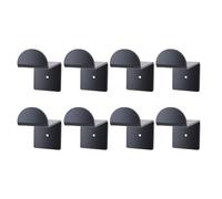 Pwshymi Ganci per Cappelli da Parete Porta Cappelli da Baseball in Acrilico Appendiabiti Stabile per a Tesa Larga per L'arredamento della Camera 8 Pezzi, Ampio Spazio per più (Nera)