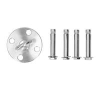 Pwshymi Gancio per Amaca Resistente alla Corrosione, Robusto Supporto a Soffitto, Supporto a Parete per Yoga Aereo, Altalene All'aperto, Corde da Arrampicata, Argento (DG-08)