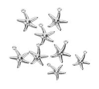 Pwshymi Gioielli da Spiaggia Accessori per Pendenti con Stelle Marine 50 | Acciaio inossidabile, design unico, tema oceano, artigianato fai-da-te, ideale per braccialetti