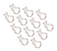Pwshymi Graffetta a Forma di Pera, Fermagli in Metallo Resistente | Materiale antiruggine e antiscolorimento, perfetto per l\'organizzazione di file, leggero e portatile, adatto per ufficio e