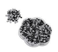Pwshymi in Vetro per Nail Art, Kit da 1000 Pz (#1) | Decorazione trasparente lucida, adatta per abbigliamento, artigianato e fai-da-te, comoda scatola di immagazzinaggio