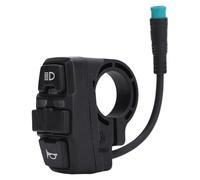 Pwshymi Interruttore Funzione Scooter Elettrico Comodo Controllo ABS per Scooter KUGOO M5, Interruttore 3 in 1 per Clacson Fari Maggiore Sicurezza di Guida