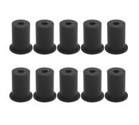 Pwshymi Kit di Instradamento Cavi Protezione Efficiente Dell'antenna per, Abbellimento Foro nel Muro per Uso Interno/esterno Boccole Passanti per Cavo in Silicone da 10 Pezzi per Casa/ufficio (Nera)