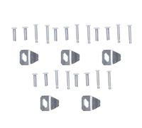 Pwshymi Kit di Lamiere Metalliche in Acciaio Inossidabile con Funzionamento Silenzioso per Chiudiporta Andersen Screen con 20 Perni di Ricambio Facile Installazione
